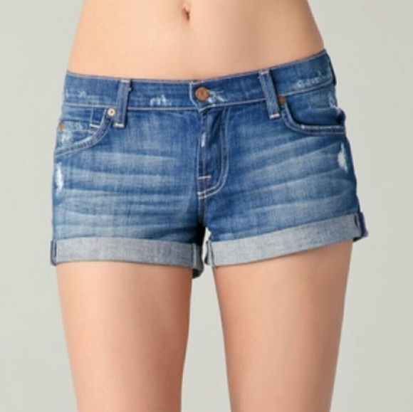 7 For All Mankind Pants - 7 For All Mankind Distressed Jean Shorts 7 For All Mankind Pants - 7 For All Mankind Distressed Jean Shorts
